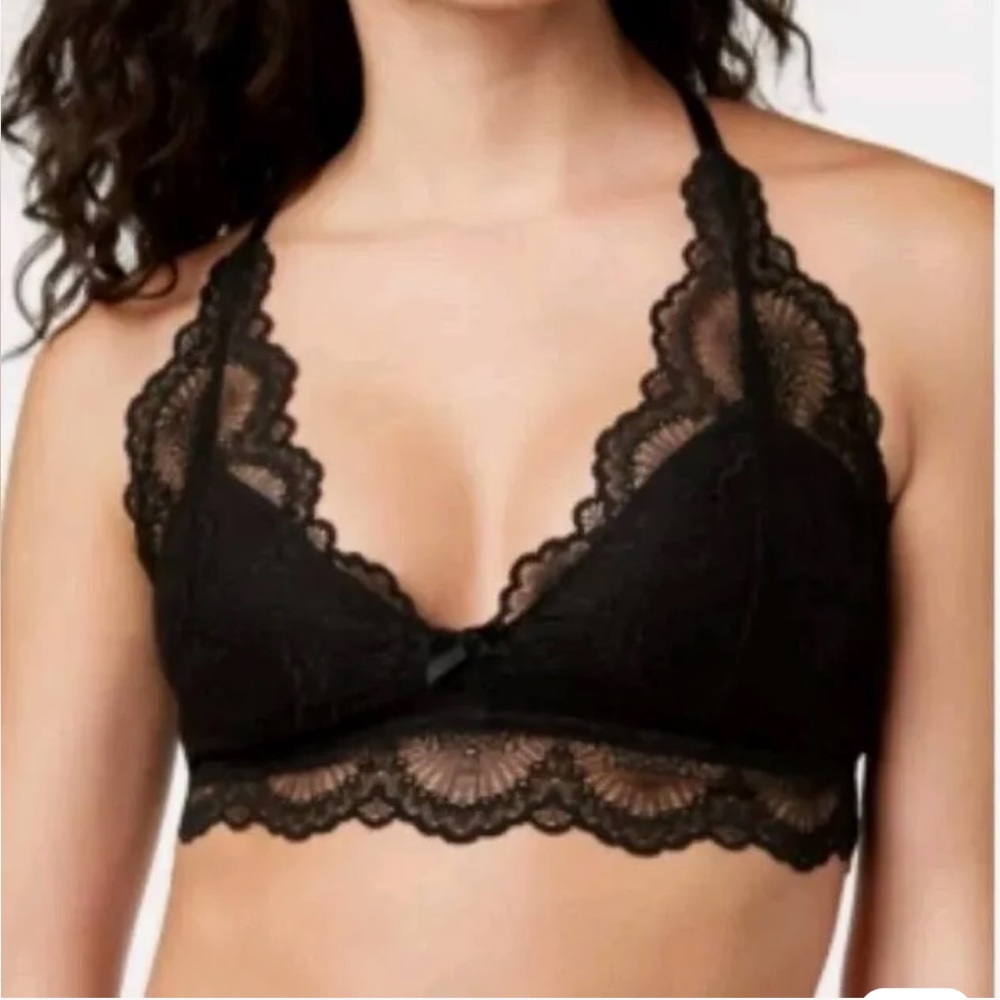 Jenni black lace bralette racerback sizeL